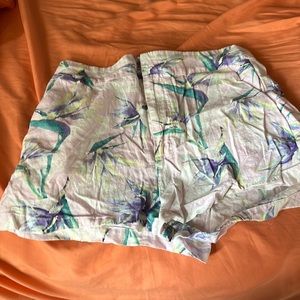 Pink flower shorts